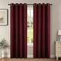 Joydeco Blackout Curtains for Bedroom 84 Inch Drapes 2 Panels Burgundy | by JOYDECO