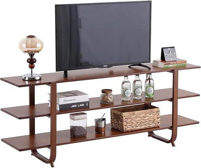 Tiita Wooden TV Stand for 65 Inch TV, Modern Media Console Table by TiitaHome