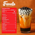 Fanale Brown sugar Popping Boba Pearls, Vegan, Non GMO, Gluten Free, Fat Free, Perfect for Bubble Tea, Smoothies, Ice Cream, Desserts, and Beverages