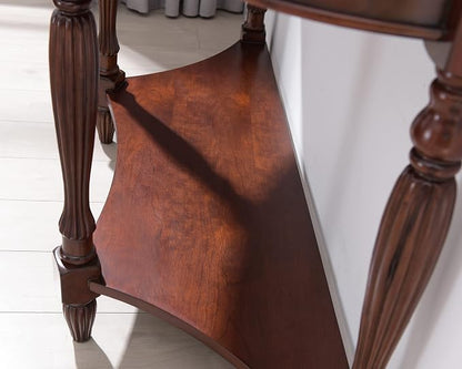 Solid Wood Semi-Circle Sofa Table - Image 7