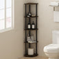 Furinno Turn-N-Tube Storage Shelves, 5-Tier Book Shelf, Corner Shelf, Toolless by Furinno-FitsYourSpaceFitsYourBudget