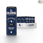 La Colombe Coffee, Cold Brew Black, Unsweetened, 11 fl oz Cans (Pack of 12), Coffeehouse Quality, Natural Sweetness, Specialty Grade Coffee Beans, Ready-to-Drink On-the-Go