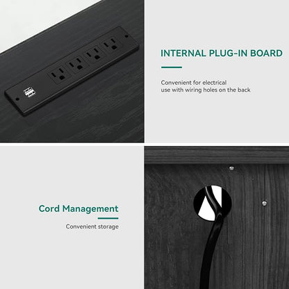 YITAHOME TV Stand for 75/80 Inch TV, Media Furniture TV Table - Image 5