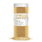 BAKELL Bright Gold Edible Glitter, 50 Grams | TINKER DUST Edible Glitter | KOSHER Certified | 100% Edible Glitter | Cakes, Cupcakes, Cake Pops, Drinks, Dessert Vegan Glitter & Dusts (50g, Bright Gold)