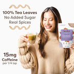 Waka Traditional Chai Tea Powder Mix - Chai Tea Concentrate Sugar Free. Pure Leaves from India, Natural Spices, Unsweetened, No Additives (4.5oz Pouch, 195 Servings)