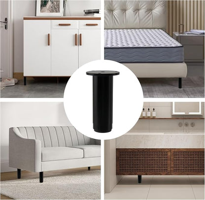 4 PCS Metal Adjustable Furniture Sofa Legs, Heavy Duty Bed Frame Center Support - Image 5