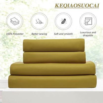 Yellow Pinch Pleated Curtains 72 Inch Length 2 Panels Set Noise Cancelling - Image 5