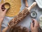 PALM TREE Embossing Rolling Pin with Tropical Pattern. Dough and Clay Roller for Embossed Cookies and Pottery. Cookie and Ceramic Stamp. Backing Gifts for Women by Algis Crafts