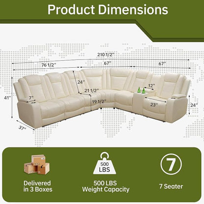 Electric Power Recliner Sectional - Image 2