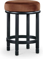 Meridian Furniture 977Cognac-C Monette Collection Art Deco Counter Stool by MeridianFurniture