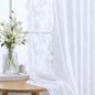 YJ YANJUN Vintage Lace Curtains 72 Inches Long Brilliant White 2 Panels | by YJYANJUN