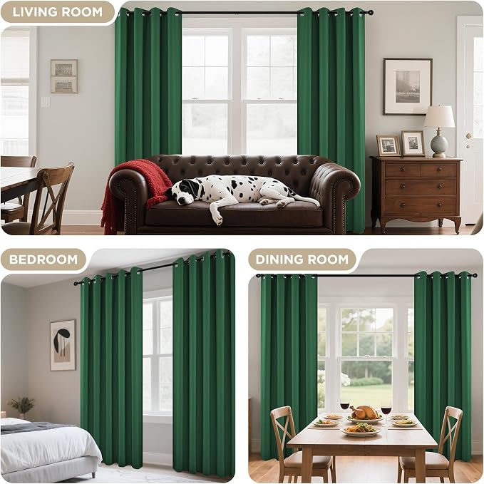 Joydeco Blackout Curtains 84 Inchs Long 52 Wide Black Out Curtains 2 Panels - Image 6
