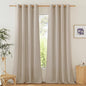 NICETOWN Rustic Linen 132 inch Long Curtains by NICETOWN