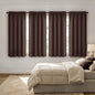 MIULEE Dark Brown Blackout Curtains 4 Panels Set 72 Inch Length Bedroom | by MIULEE