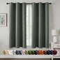 MIULEE Blackout Curtains for Bedroom 2 Panel 40 x 45 Inch Long Dark Mallard | by MIULEE