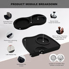 2-Piece Coffee Tamping Set with Silicone Tamper Mat & Tamper Holder | Storage Distributor/Tamper/Puck Screen | Essential Barista Espresso Accessories for Coffee Bar