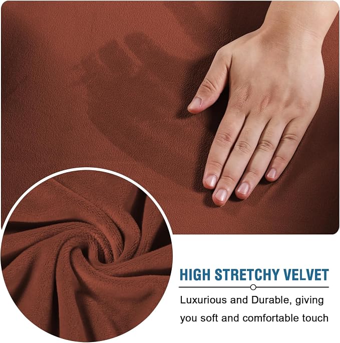H.VERSAILTEX Rich Polyester and Spandex 2 Piece Cover Chair Slipcover Sofa - Image 5