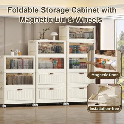 4-Tier Foldable Storage Cabinet - Image 3