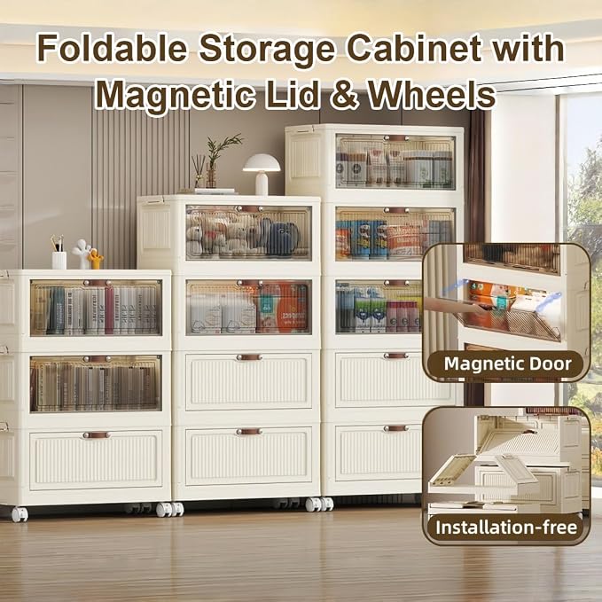 5-Tier Foldable Storage Cabinet - Image 3