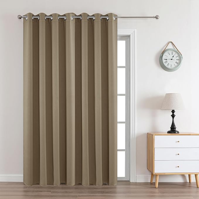 Joydeco Blackout Curtains 95 Inches Long 1 Panel, Thermal Insulated Long by JOYDECO