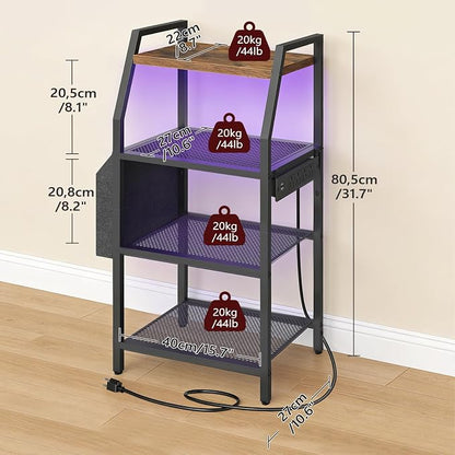 MAHANCRIS 4-Tier AV Media Stand - Image 3