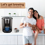 RETHONE Reusable K Cups for Keurig:Refillable K Cups Coffee Pods for Keurig 1.0 & 2.0 Coffee Machine,Stainless Steel Coffee Filters-SUS 304‌, Easy to Clean,Lid-Body Tight Seal