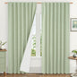 100% Blackout Linen Curtains 84 Inches Long by LAMIT