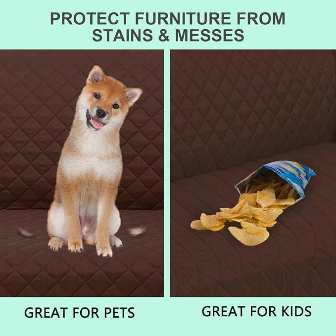 Reversible Loveseat Couch Sofa Covers, Friendly Furniture Protector - Image 5