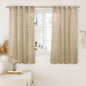 54 Inch Semi Sheer Window Linen Curtains, Light Filtering Panels | Faux Linen by LAMIT