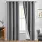 Yakamok Grey 100% Blackout Curtain Panels 96 inches, 2 Panels | Blackout by Yakamok