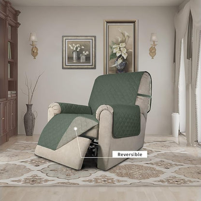 Easy-Going Recliner Chair Slipcover Reversible Sofa Cover Water Resistant Couch - Image 2