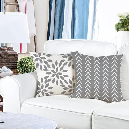 YCOLL Pillow Covers 18x18 Set of 4，Modern Sofa Throw Pillow Cover, Decorative - Image 3