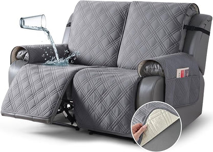 TAOCOCO 100% Waterproof Loveseat Recliner Cover, Non Slip Split Loveseat Covers by TAOCOCO