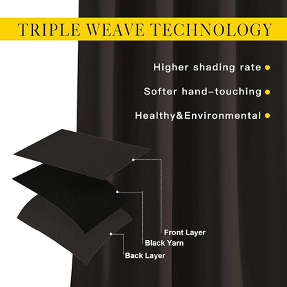 NICETOWN Bedroom Blackout Curtains and Drapes - Image 3