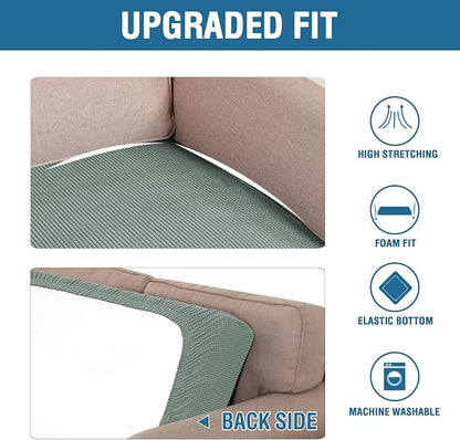 H.VERSAILTEX Super Stretch Individual Seat Cushion Covers Sofa Covers Couch - Image 6