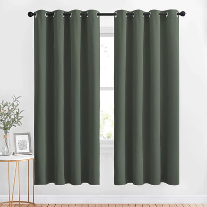 NICETOWN Blackout Curtains 72 inch Length 2 Panels Set by NICETOWN