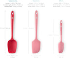 DI ORO Silicone Spoon Spatula - 600°F Heat-Resistant Large Silicone Spoonula Scraper - BPA Free Nonstick Cookware Safe Rubber Kitchen Utensil for Baking, Cooking, & Mixing - Dishwasher Safe (Red)