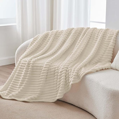 BEDELITE Ribbed Fleece Throw Blanket - Image 7