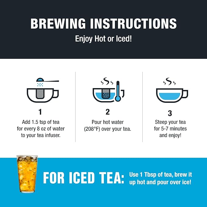 Tiesta Tea - Cozy Chai, Loose Leaf, Spiced Chai Rooibos Tea, Premium Caffeine-Free Herbal Blend, Makes Hot or Iced & Up to 25 Cups, 2.5oz Resealable Pouch