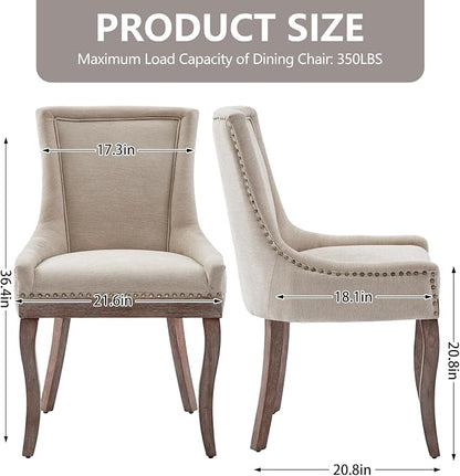 Modern Dining Chairs Set of 6, High Back Dining Chairs Side Chairs - Image 3
