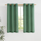 NICETOWN Olive Green Short Linen Curtains by NICETOWN