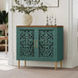 ARTPOWER Accent Cabinet with 2 Doors, Vintage Hollow Carving Buffet Cabinet by PowerofArtBetterforLife