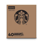 Starbucks K-Cup Coffee Pods, Light, Medium, Dark Roast & Flavored Variety Pack for Keurig Brewers, 1 box (40 pods total)
