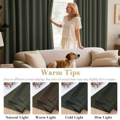H.VERSAILTEX Blackout Window Curtain Panels Thermal Insulated Room Darkening - Image 5