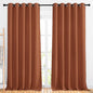 NICETOWN Burnt Orange Curtains 102 inch Length, Grommet Blackout Room Darkening by NICETOWN
