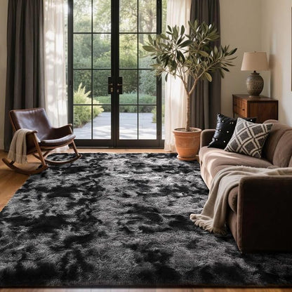 5x8 Ft Large Shag Rugs for Bedroom Living Room Decor for Men Boys, Tie Dyed - Image 2