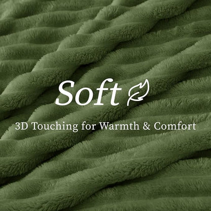 BEDELITE Ribbed Twin Blanket for Couch & Bed, Warm Yet Lightweight, Ribbed - Image 4