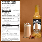 Syruvia Glazed Donut & Butter Pecan Coffee Syrup - 25.4 fl oz Premium Coffee Flavoring Syrup. No Coloring, Kosher, and Gluten-Free. Perfect for Drinks, Sodas, Shakes, Desserts, & More.