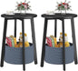 sthmec Small Round Side End Table Set of 2 by Unknown