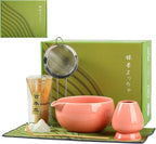 Matcha Whisk Set, Ceramic Matcha Set with Spout, Matcha Bowl Kit with Sifter, Whisk and Holder, Bamboo Scoop, Scoop Rest, Tea Towel, 7 Pcs Matcha Kit Set for Making Breakfast/Latte for Matcha Lovers